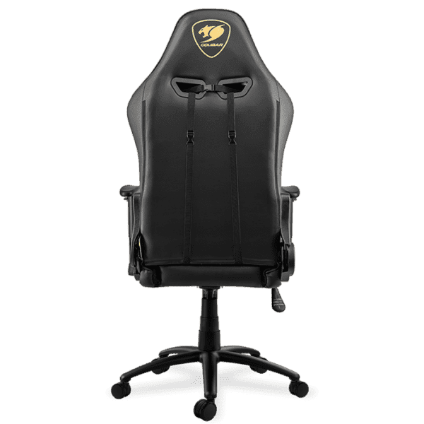 Cougar OutRider Royal Comfort Gaming Chair, Class 4 Gas Lift Cylinder, 2 Direction Adjustable Armrest, Breathable PVC Leather, 120Kg Weight Limit, Adjustable Design - Black