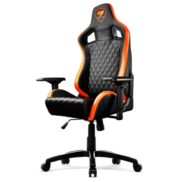 Cougar Armor S Gaming chair, Adjustable Design ,Black and Orange