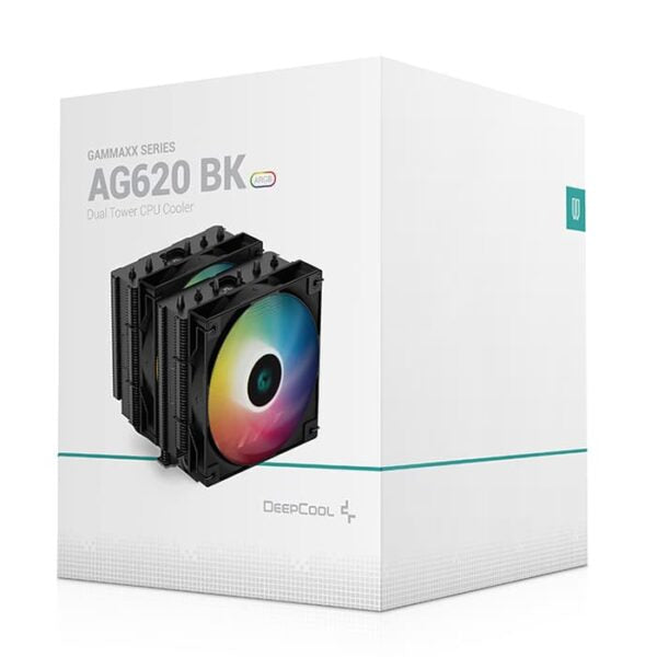 DeepCool AG620 BK ARGB dual-tower 120mm CPU cooler