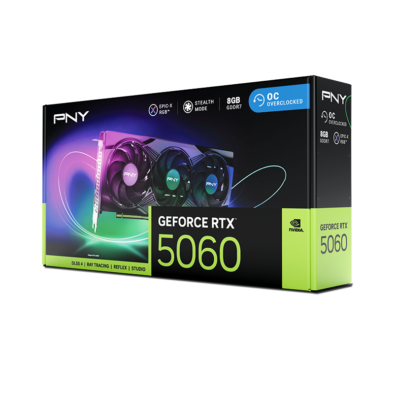 PNY GeForce RTX 5060 8GB   Triple Fan Graphics Card