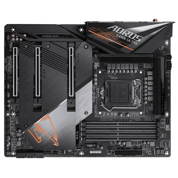 GIGABYTE Z490 AORUS ULTRA Intel® Z490 AORUS Motherboard with Direct 12+1 Phases Digital VRM Design, Comprehensive Thermal Solution with NanoCarbon Fins-Array II, Intel® WiFi 6 802.11ax, Intel® 2.5GbE LAN, RGB FUSION 2.0