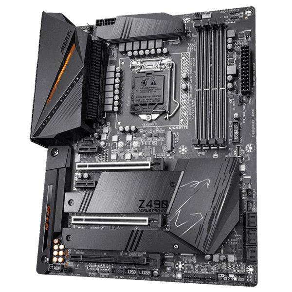 GIGABYTE Z490 AORUS PRO AXIntel® Z490 AORUS Motherboard with Direct 12+1 Phases Digital VRM Design, Comprehensive Thermal Solution with Fins-Array II, Intel® WiFi 6 802.11ax, Intel® 2.5GbE LAN, RGB FUSION 2.0