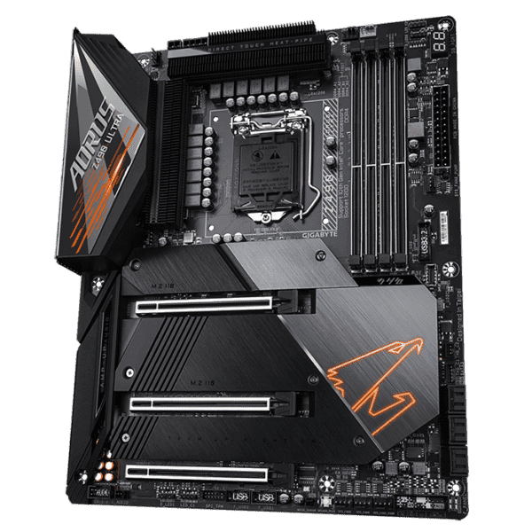 GIGABYTE Z490 AORUS ULTRA Intel® Z490 AORUS Motherboard with Direct 12+1 Phases Digital VRM Design, Comprehensive Thermal Solution with NanoCarbon Fins-Array II, Intel® WiFi 6 802.11ax, Intel® 2.5GbE LAN, RGB FUSION 2.0