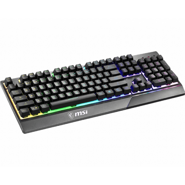 MSI Vigor GK30, Plunger Switches, Gold-plated connector, USB 2.0, RGB, US Layout Keyboard