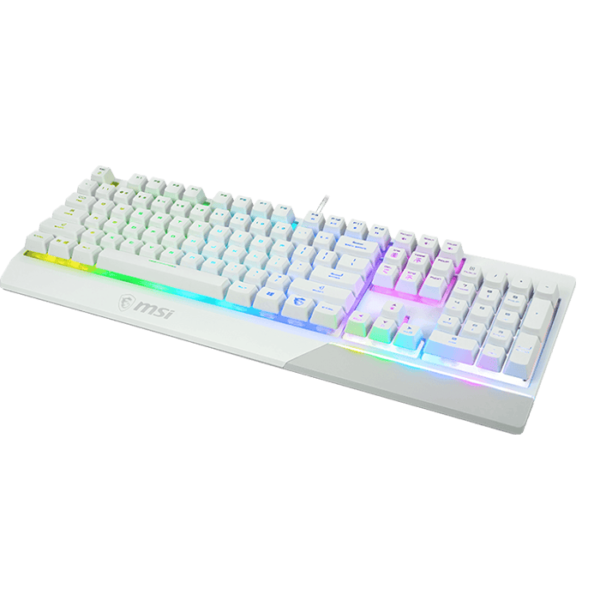 MSI Vigor GK30 Wired RGB Mech Gaming Keyboard ,White