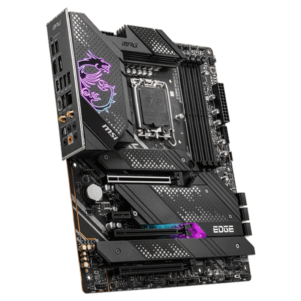 MSI MPG Z690 Edge Wifi ATX Motherboard, LGA 1700 Socket, Z690 Chipset, 2.5G LAN, Intel Wifi 6, Bluetooth 5.2, Supports DDR5 Memory, PCIe 5.0 Slot, Mystic Light Sync