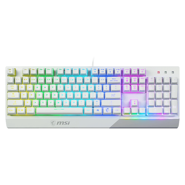 MSI Vigor GK30 Wired RGB Mech Gaming Keyboard ,White