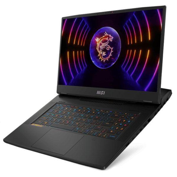 MSI Titan GT77HX 13VI Gaming Laptop, 17.3″ UHD 144Hz Display, Intel Core i9-13980HX, 64GB RAM, 4TB SSD, NVIDIA GeForce RTX 4090 16GB, RGB Backlite ENG Gaming KB, Win 11, Black
