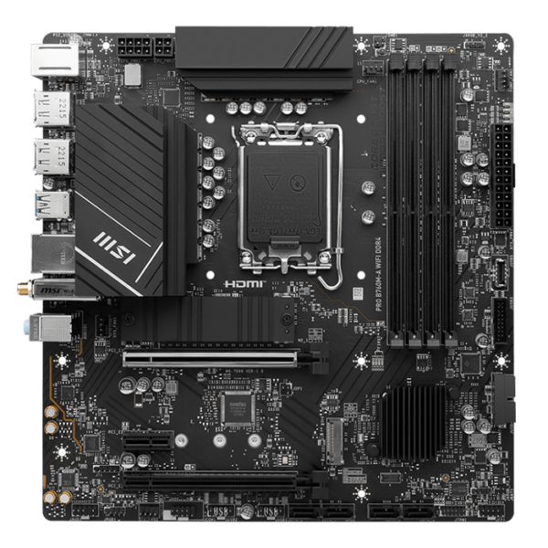 MSI B760-M A PRO WIFI D4 LGA 1700 Intel mATX Motherboard