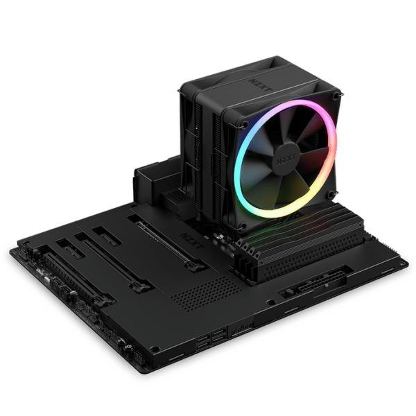 NZXT T120 RGB CPU Air Cooler with RGB, Intel 1700, 115X & 1200, AM5 & AM4, Black