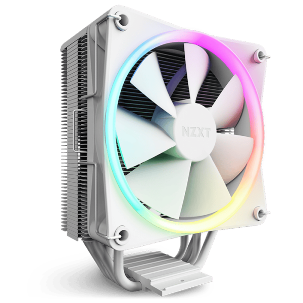 NZXT T120 RGB CPU Air Cooler with RGB, Intel 1700, 115X & 1200, AM5 & AM4, White