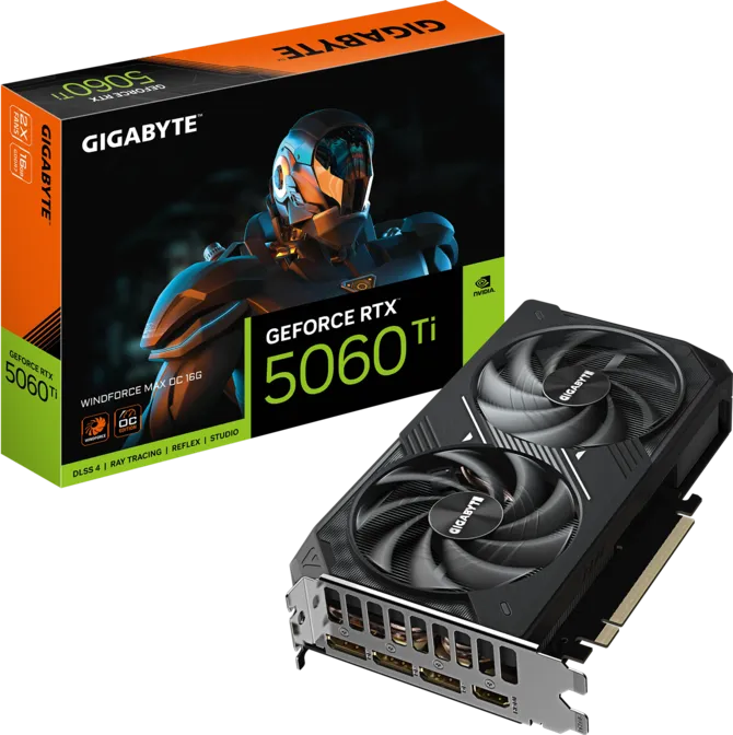GIGABYTE GeForce RTX™ 5060 Ti WINDFORCE MAX OC 16G Graphics Card