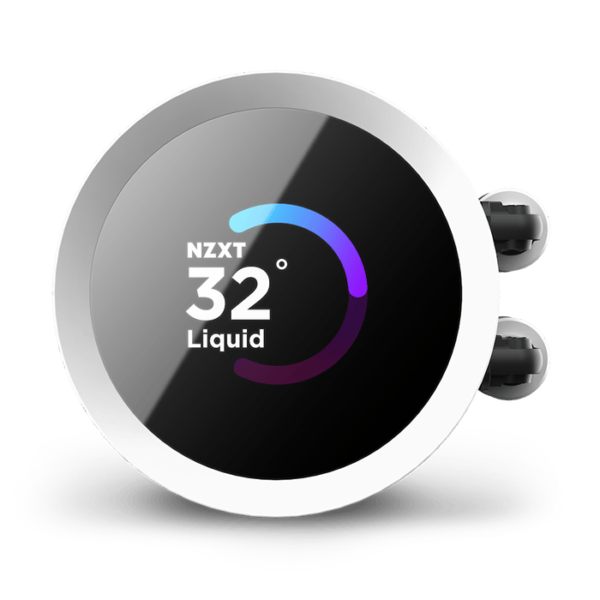 NZXT Kraken 240 RGB, 240mm AIO Liquid Cooler with LCD Display and RGB Fans, White