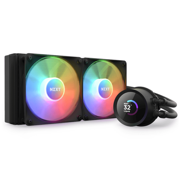 NZXT Kraken 240 RGB, 240mm AIO Liquid Cooler with LCD Display and RGB Fans