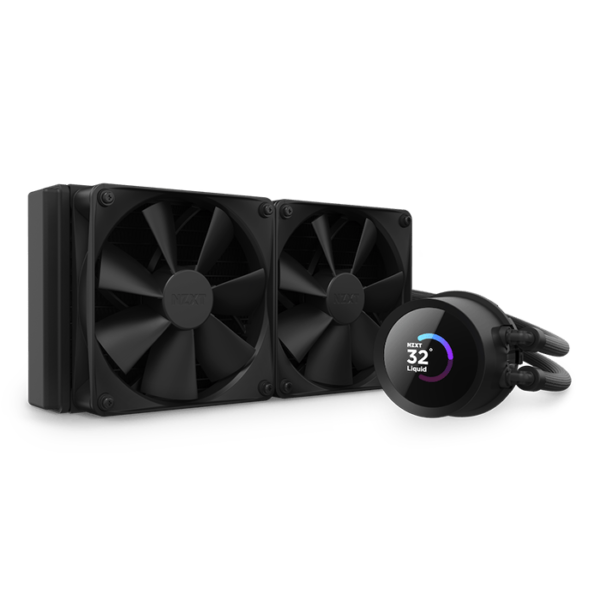 NZXT Kraken 240, 240mm AIO Liquid Cooler with LCD Display, Black