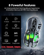 GravaStar Mercury M1 Pro Wireless Gaming Mouse – Gunmetal Gray