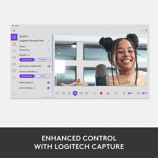 Logitech StreamCam Live Streaming Webcam – OFF WHITE-USB-N/A-EMEA-8PK
