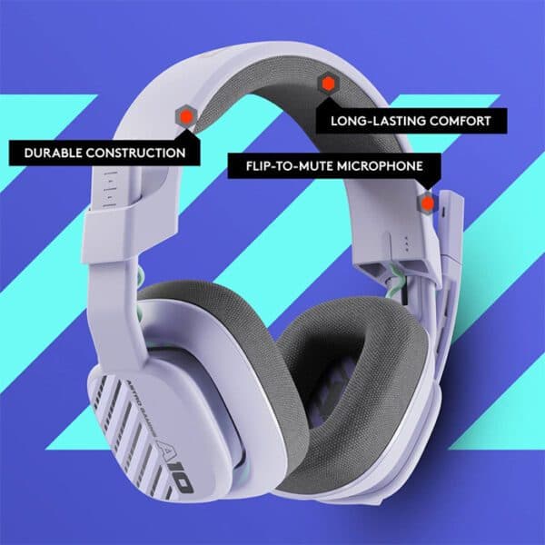 ASTRO A10 Asteroid Lilac PC Gaming Headset