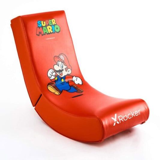 X Rocker Officially Licensed Nintendo Super Mario Bros Video Rocker Gaming Chair - Joy Collection (Red, Mario)