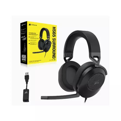 Corsair HS65 SURROUND Wired Gaming Headset - Carbon
