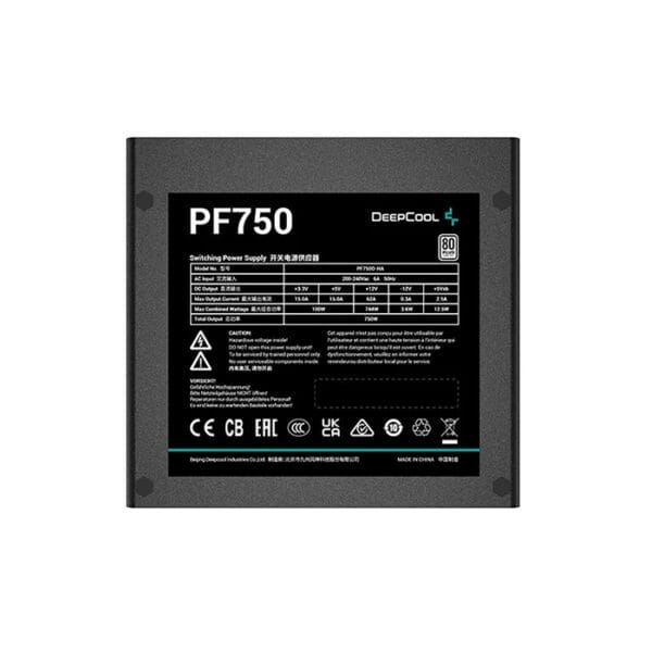 DeepCool PF750 80 PLUS 750W Standard Power Supply