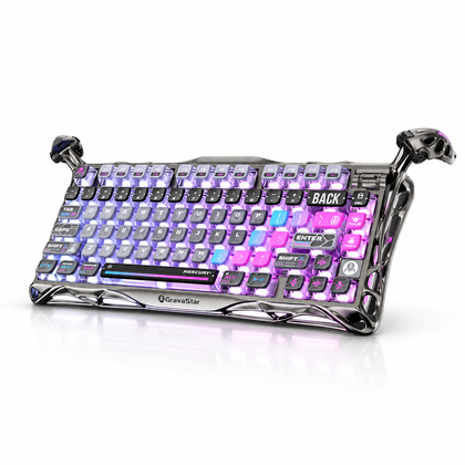 GravaStar Mercury K1 Pro 75% Wireless Mechanical Gaming Keyboard – Cyberpunk – Arabic/English