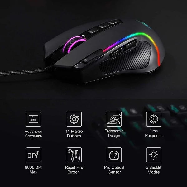 Redragon Predator Wired Gaming Mouse