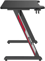 GAMERTEK Z-Desk Gaming Desk 120x60cm with Headset & Cup Holder