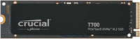Crucial T700 1TB M.2 NVMe PCIe Gen5 SSD - Up to 11,700MB/s Extreme Performance Storage