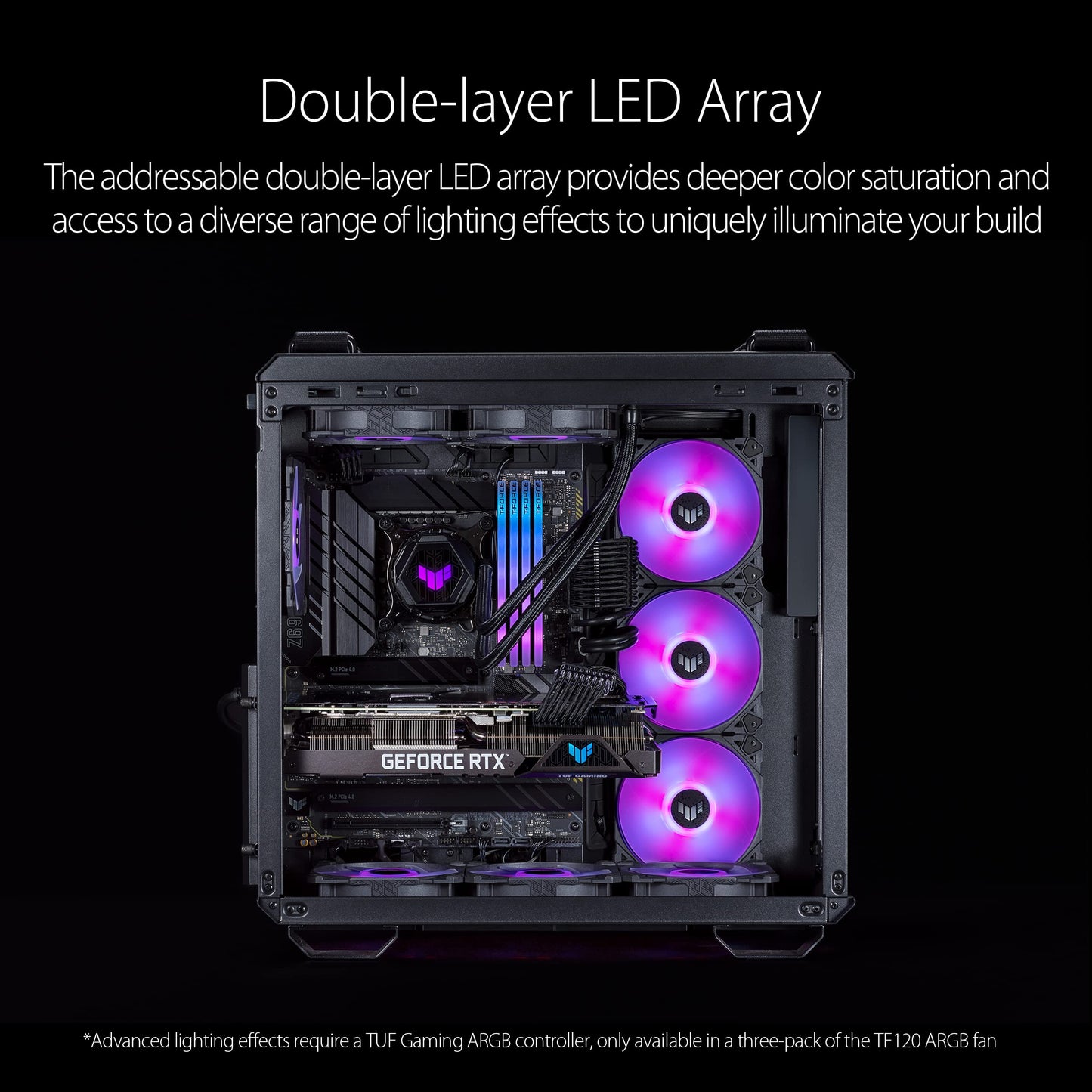 ASUS TUF Gaming TF120 ARGB 120mm PWM Case Fan - Single Pack