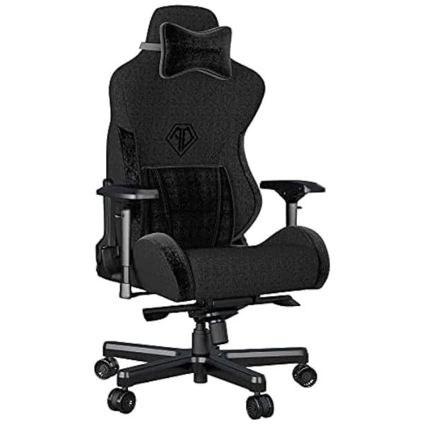 Anda Seat T-Pro 2 Pro Gaming Chair Black Fabric - Premium Fabric Gaming Chair, Desk Chairs with Neck, Lumbar Back Support Pillow Gaming Seat