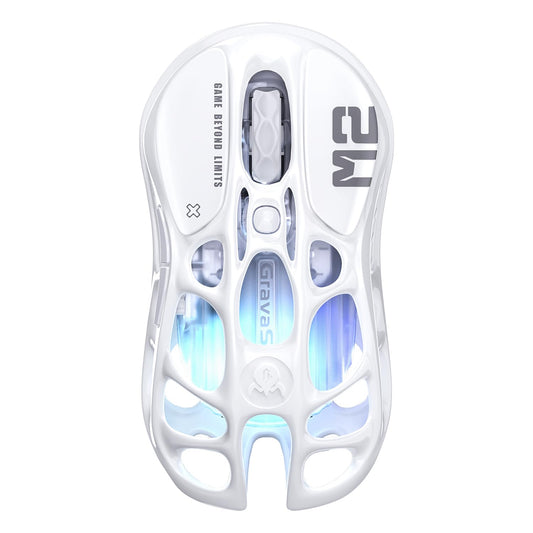 GravaStar Mercury M2 Wireless Gaming Mouse – Opaline White