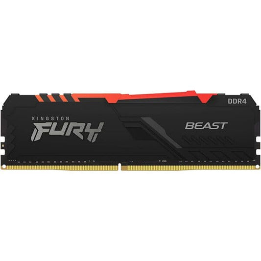 Kingston Fury Beast RGB 16GB DDR4 Desktop Memory, 3200Mhz