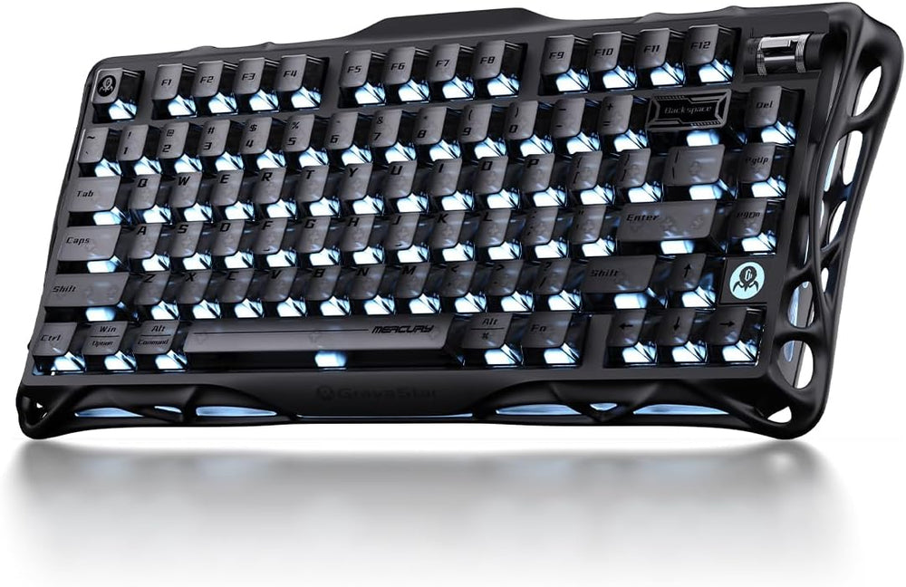 GravaStar Mercury K1 75% Stealth Black Wireless Mechanical Gaming Keyboard