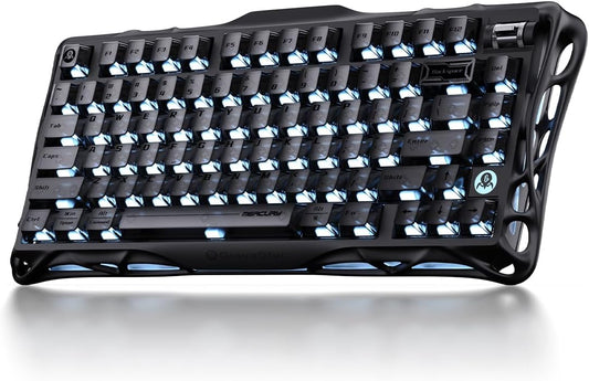 GravaStar Mercury K1 75% Stealth Black Wireless Mechanical Gaming Keyboard
