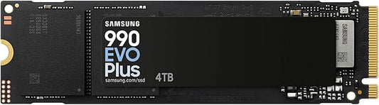 Samsung 990 EVO Plus 4TB PCIe 5.0 NVMe M.2 SSD – Up to 7,250MB/s High-Speed Storage