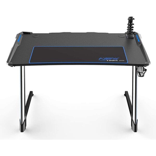 DXRacer NEX Gaming Desk – Black/Silver/Blue