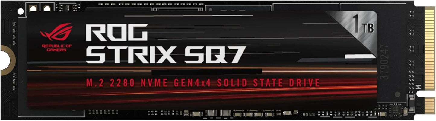 ASUS ROG Strix SQ7 Gen4 1TB PCIe 4.0 NVMe M.2 SSD – Up to 7,200MB/s Gaming SSD (90DD02PZ-M09000)