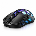 GravaStar Mercury X Galaxy Black ultra-light wireless gaming mouse with magnesium frame and RGB lighting  - Black