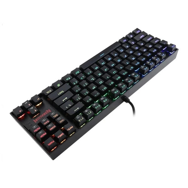 Redragon KUMARA black, wired mechanical keyboard, RGB, Red Switches