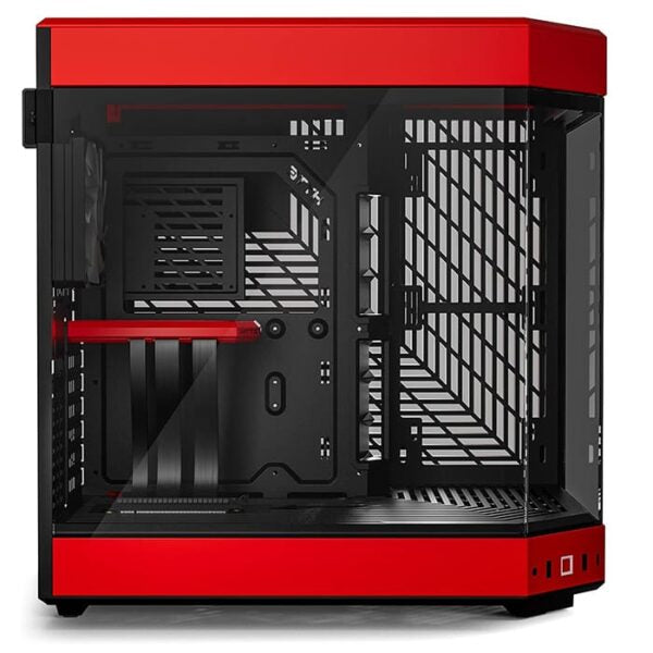 HYTE Y60 Modern Aesthetic Mid-Tower ATX Gaming PC Case ,Red  and Black