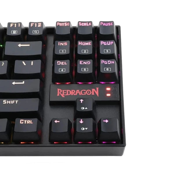 Redragon KUMARA black, wired mechanical keyboard, RGB, Red Switches