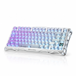 GravaStar Mercury K1 Lite 75% Wireless Mechanical Gaming Keyboard – Crystal Aurora – English/Arabic