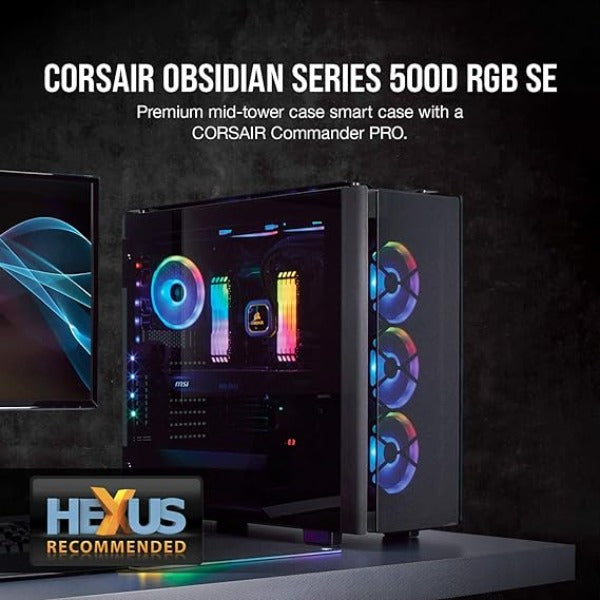CORSAIR Obsidian Series 500D RGB SE Premium Mid-Tower Case, Black