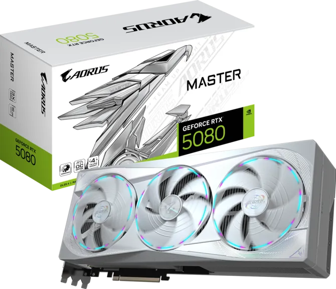 GIGABYTE AORUS GeForce RTX™ 5080 MASTER ICE 16G Graphics Card