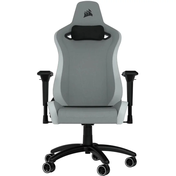 Corsair TC200 Gaming Chair – Soft Fabric – Light Grey/White
