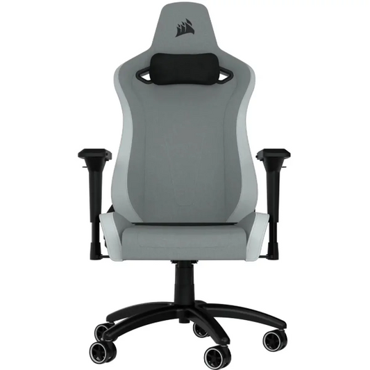 Corsair TC200 Gaming Chair – Soft Fabric – Light Grey/White