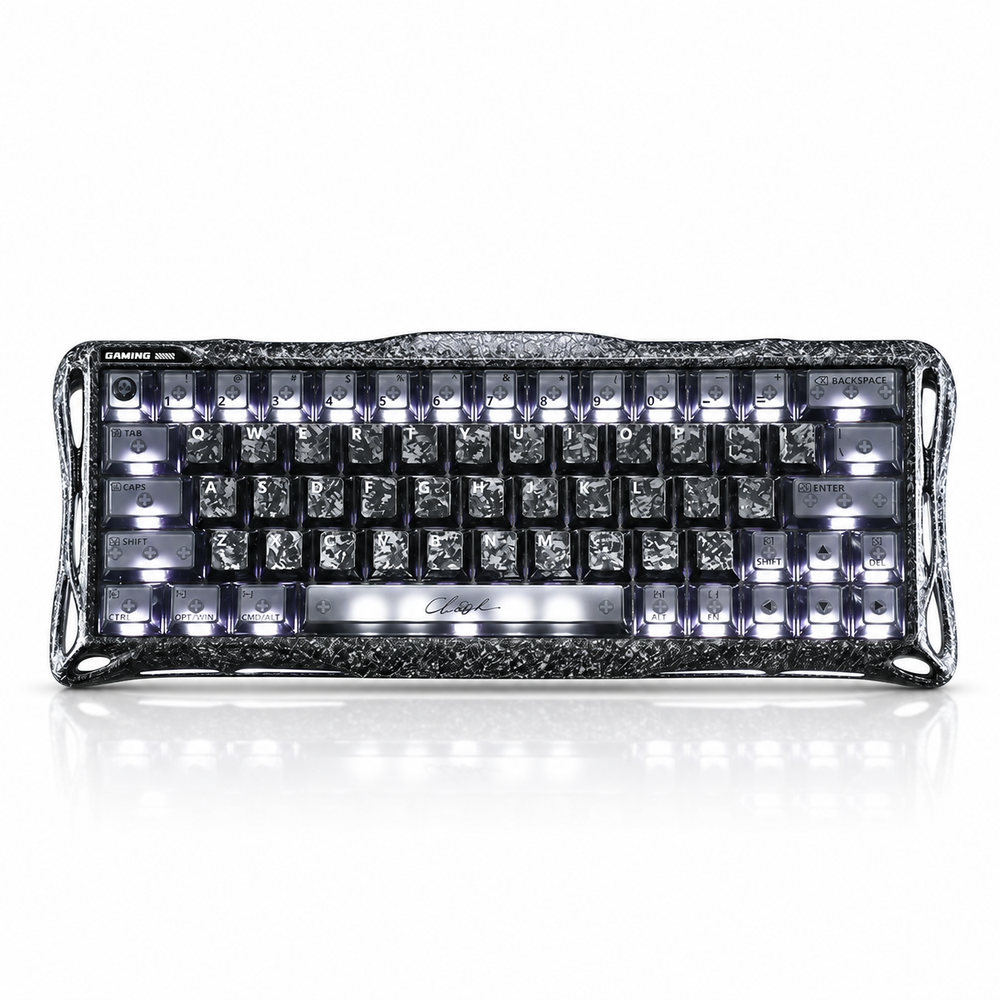 GravaStar Mercury V60 Pro 60% Hall Effect Magnetic Gaming Keyboard – Cyber Frost Black