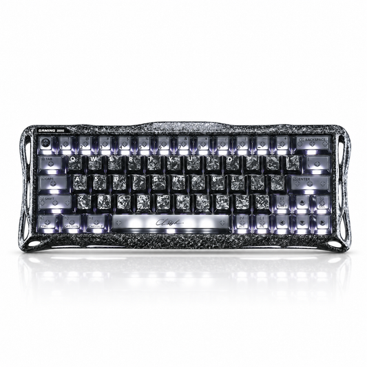 GravaStar Mercury V60 Pro 60% Hall Effect Magnetic Gaming Keyboard – Cyber Frost Black