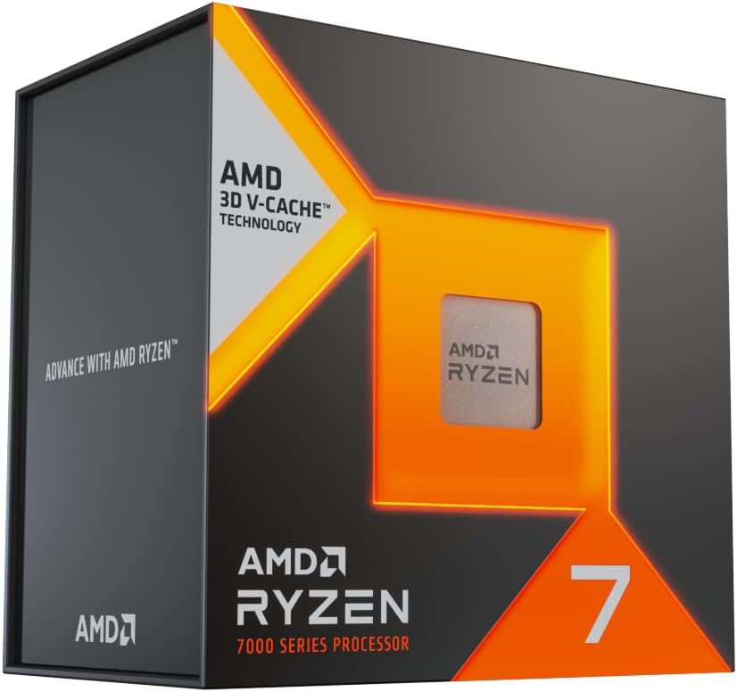 AMD Ryzen 7 7800X3D Processor Box – 8‑Core Zen 4, AM5, Up to 5.0GHz, 96MB 3D V‑Cache, Radeon Graphics